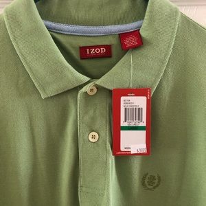 NEW Mens Green Izod Polo shirt size Large